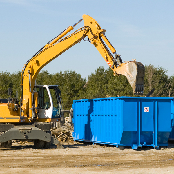 can i rent a residential dumpster for a construction project in Hazelton Michigan